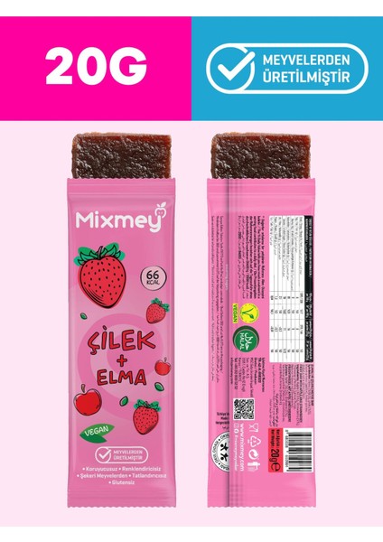 Çilek Meyve Barı 24 Adet | Sağlıklı Atıştırmalıklar – Vegan, Glutensiz, Koruyucusuz (20GR X 24 ADET) fiyatları