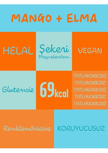 Tropik Sever Meyve Barı 24 Adet | Sağlıklı Atıştırmalıklar – Vegan, Glutensiz (20GR X 24 ADET)