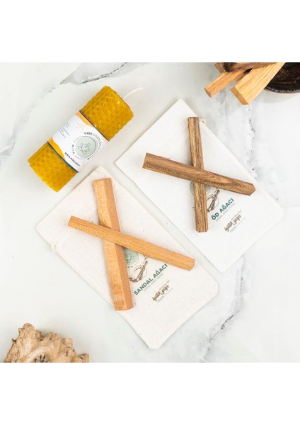 Shiddi Balmumu Mum & Ağaç Tütsü Seti modelleri