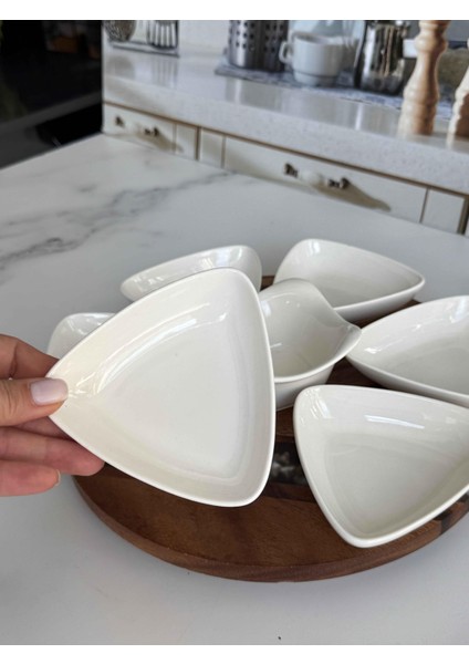 Akasya Üçgen Sunum Seti 8 Parça fırsatları