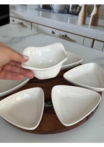 Akasya Üçgen Sunum Seti 8 Parça indirimleri