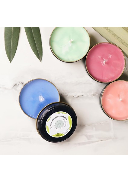 Sandal Aromalı Metal Soya Mum fiyatları