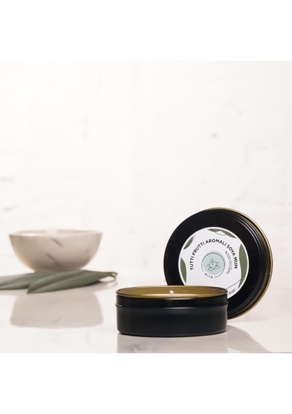 Tutti Frutti Aromalı Metal Soya Mum