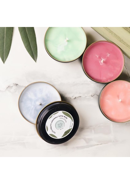Tutti Frutti Aromalı Metal Soya Mum fiyatları