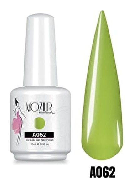 UV LED Kalıcı Oje 15 ml Parlak Yeşil Renk Tırnaklar İçin Güvenli Uygulama modelleri