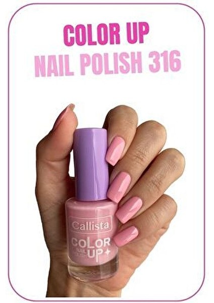 Color Up Nail Polish 316 My Milkshake Pembe Vegan Özellikli 10 ml fiyatları