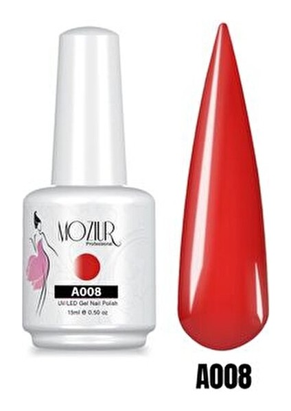 UV LED Kalıcı Oje Parlak Kırmızı Renk 15 ml Uzun Süre Dayanıklı Uygulama modelleri