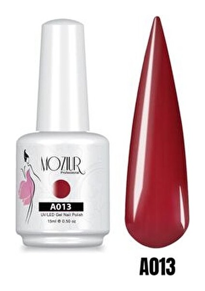 UV LED Kalıcı Oje Kırmızı Renk 15 ml Uzun Süre Dayanıklı ve Parlak modelleri