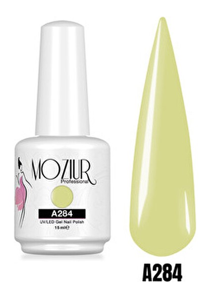 UV LED Kalıcı Oje A284 Canlı Sarı Renk 15 ml Uzun Süreli Kalıcılık indirimleri