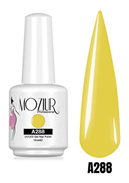 UV LED Kalıcı Oje Parlak Sarı Renk 15 ml Uzun Süre Kalıcılık Sağlar indirimleri