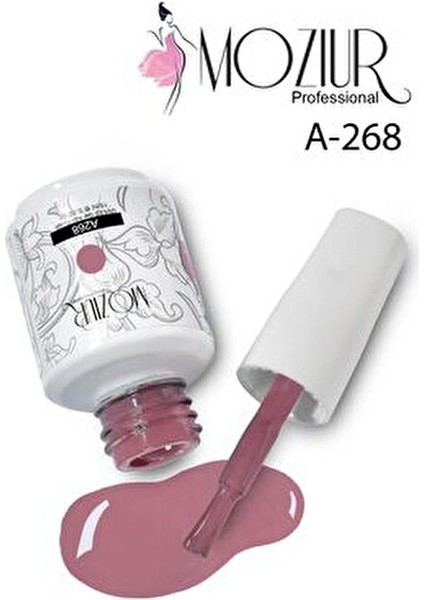 UV LED Kalıcı Oje A268 Parlak ve Uzun Süre Kalıcı 15 ml Kadınlar İçin fırsatları