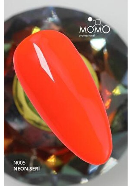 Kalıcı Oje N005 Neon Nar Çiçeği 4 ml Fosforlu Renk ve Yüksek Kalıcılık