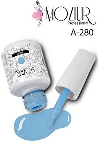 UV LED Kalıcı Oje A280 Mavi Renk 15 ml Uzun Süreli Parlaklık Sağlar fırsatları