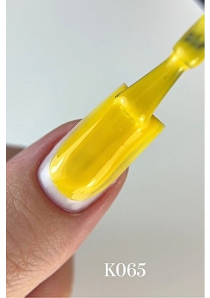 Kalıcı Oje K065 Limon Sarısı 4 ml Uzun Süreli Kalıcılık ve Yüksek Renk Pigmenti