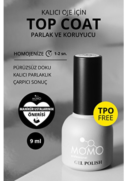 Kalıcı Oje İçin Top Coat Yapışkansız Çok Renkli 9 ml Parlak ve Koruyucu indirimleri