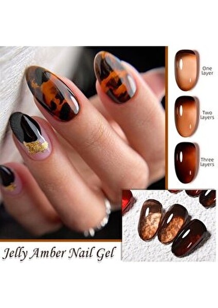 Kalıcı Oje Lily Cute Amber Serisi 7 ml UV Işığı ile Kullanım İçin Özel indirimleri