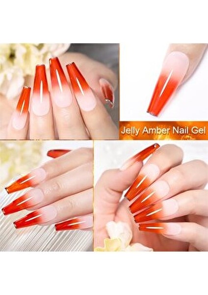 Kalıcı Oje Lily Cute Amber Serisi 7 ml UV Işığı ile Kullanım İçin Özel