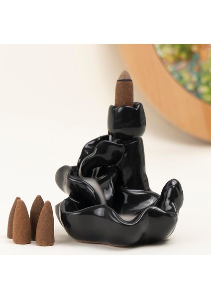 Dekoratif Rose Geri Akışlı Şelale Tütsülük