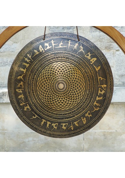 Yaşam Çiçeği & Yoga Figürleri Işlemeli Gong modelleri