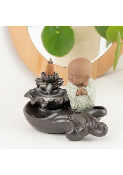Zen Buddha Temalı Geri Akışlı Tütsülük fiyatları