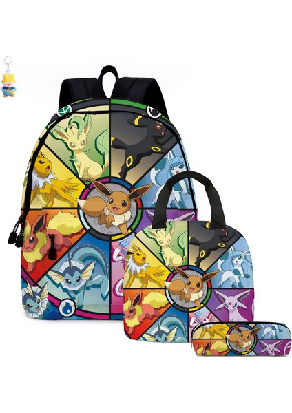 Karikatür Sırt Çantası Anime Öğrenci Okul Çantası Kalem Çantası Büyük Kapasiteli Taşınabilir (Yurt Dışından)