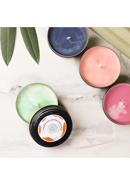 Sakız Aromalı Metal Soya Mum fiyatları
