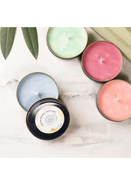 Kavun Aromalı Metal Soya Mum fiyatları