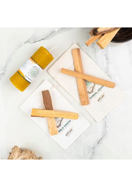 Surya Balmumu Mum & Ağaç Tütsü Seti fırsatları