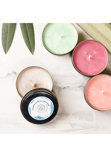 Okyanus Aromalı Metal Soya Mum fiyatları