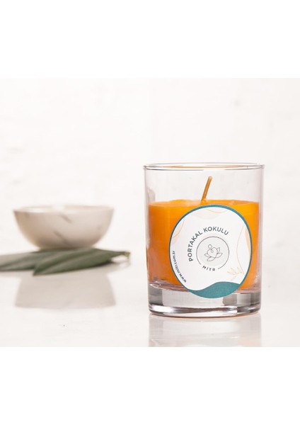 Portakal Kokulu Bardak Mum
