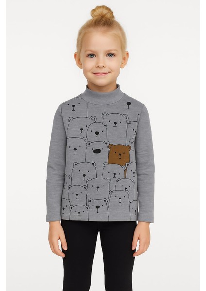 Ayıcık Baskılı Kız Çocuk Body