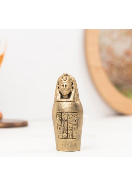 Dekoratif Gold Firavun Heykel