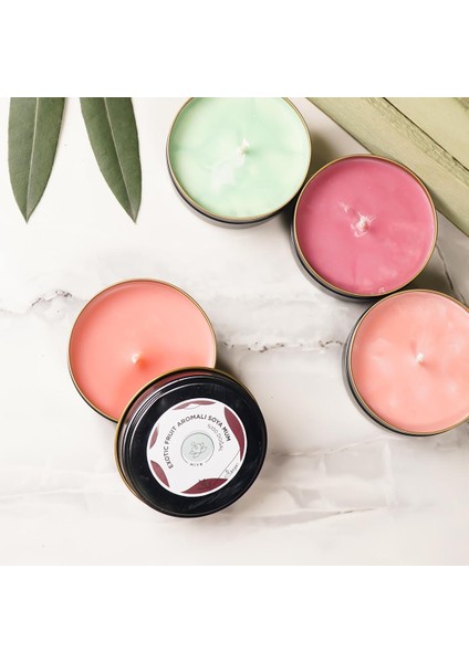 Egzotik Meyve Aromalı Metal Soya Mum fiyatları