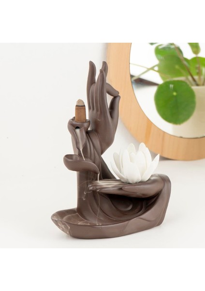 Zen Om Temalı Geri Akışlı Şelale Tütsülük fiyatları