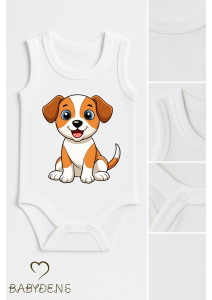 %100 Pamuklu Hayvan Figürlü Kolsuz Çıtçıtlı Bebek Body Yazlık Nefes Alabilir Unisex Zıbın Köpek fiyatları
