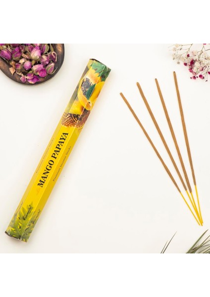 Mango Papaya Aromalı Premium Çubuk Tütsü