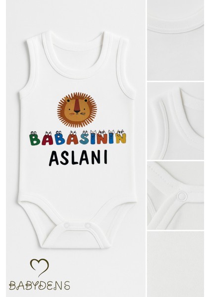 “babasının Aslanı” Yazılı Kolsuz Bebek Body – %100 Pamuk Çıtçıtlı Yazlık Zıbın Tulum 0-3-24AY fiyatları