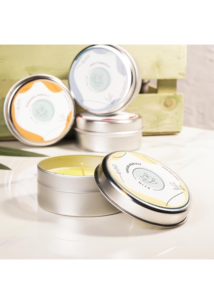 Kavun Aromalı Metal Mum