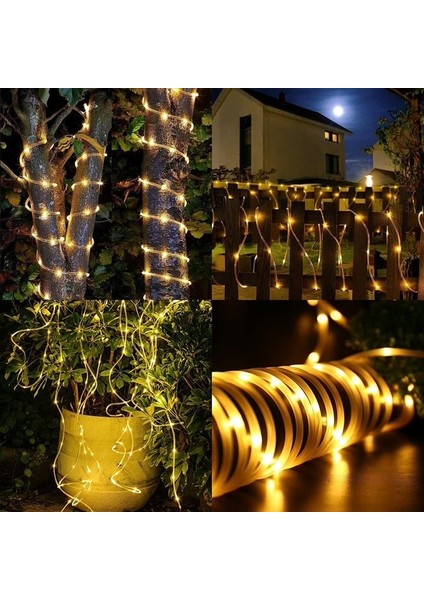 10 Metre Güneş Enerjili Hortum Led Işık