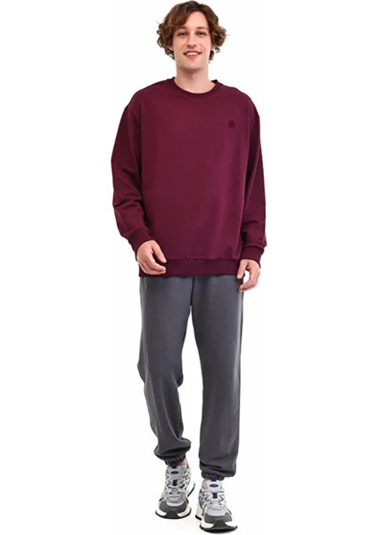 MB-SN75 C Neck 0 Yaka Erkek Sweat - Bordo fiyatları