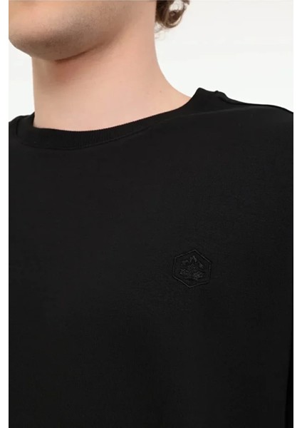 MB-SN75 C Neck 0 Yaka Erkek Sweat - Siyah fırsatları