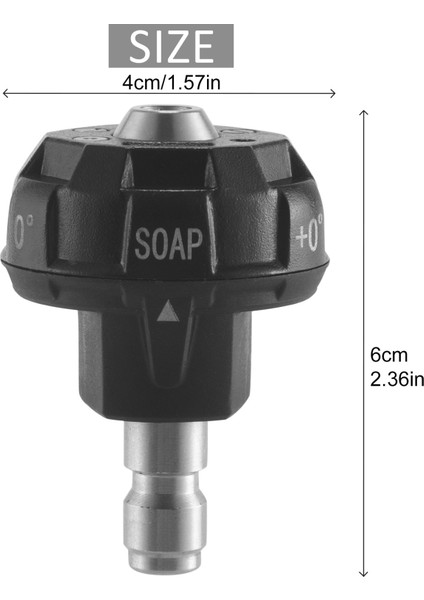 Basınçlı Yıkayıcı 6 Arada Püskürtme Nozul Ucu, Hızlı Değişim ve Kolay Ayarlanabilir Desenler, 1/4in Hızlı Konektör Maks. 4000 Psi (Yurt Dışından) fırsatları