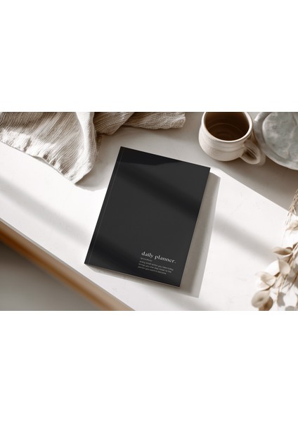 Daily Planner - A5 Süresiz Aylık, Haftalık ve Günlük Planlayıcı - Siyah
