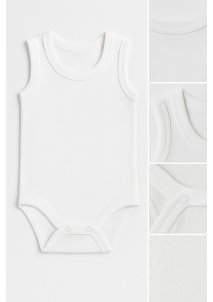5’li Set Bebek Kolsuz Zıbın Pamuk | Beyaz Çıtçıtlı Atlet Body 0-24 Ay | Unisex Iç Giyim fiyatları