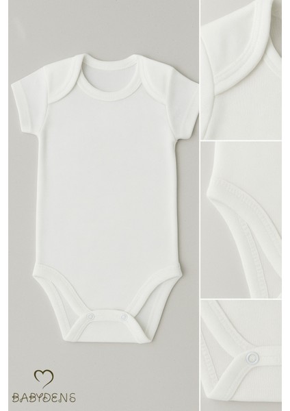 5’li Set Kısa Kollu Bebek Zıbın Pamuk Çıtçıtlı Body Beyaz Unisex Bebek Iç Giyim 03-24 Ay fiyatları