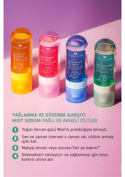 Yağlanma ve Gözenek Karşıtı Mist Serum, Makyaj Altına/üstüne 80 ml indirimleri