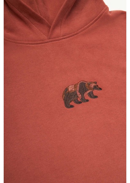 Bozayı Supersoft Hoodie - Kiremit fırsatları