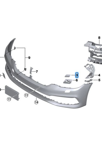 1paır Ön Tampon Far Yıkayıcı Nozul Kapak Kapağı 51117427449/51117427450 Bmw 5 G30 G31 2018- (Yurt Dışından) indirimleri
