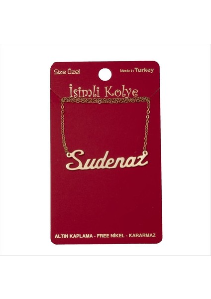 Wizard Sudenaz Isimli Kolye -Sarı fiyatları