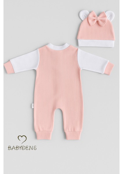 Teddy Bear Temalı Yenidoğan Fitilli Tulum Takımı Ayıcıklı Kız Bebek Tulum Şapka Set Pamuk modelleri